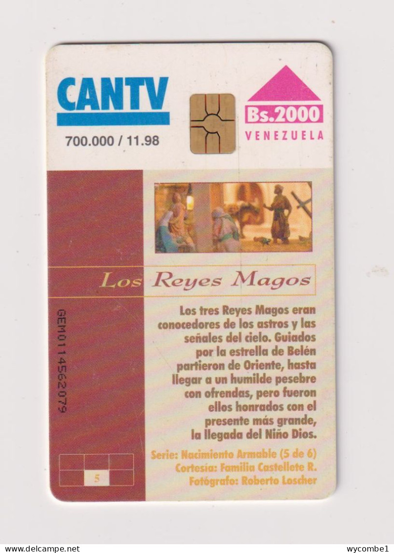 VENEZUELA  -  Los Reyes Magos Chip Phonecard - Venezuela