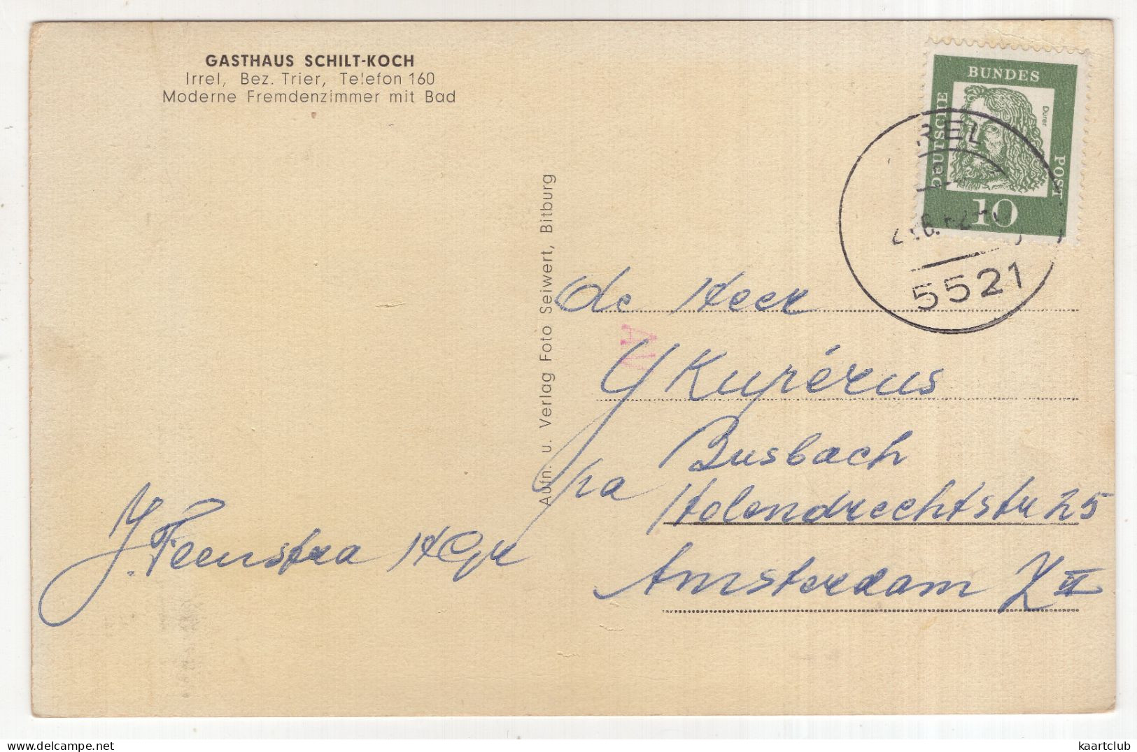 Irrel / Kreis Bitburg An Der Prüm Und Nims - (Deutschland) - 1962 - Bitburg