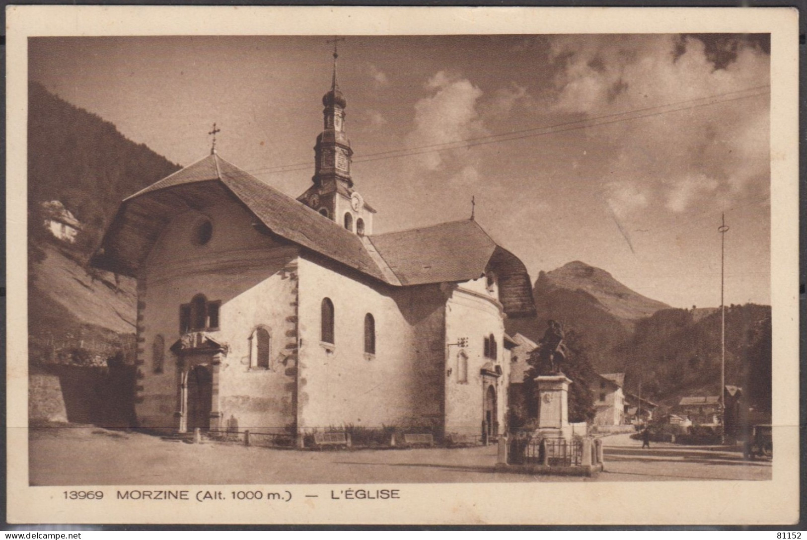 Cérès De Mazelin 2f50 Brun Y.et.T. 681 " La PAIRE " Sur CPA  De MORZINE L' église Pour CHATOU S.et.O. Avec DAGUIN - 1945-47 Cérès Van Mazelin