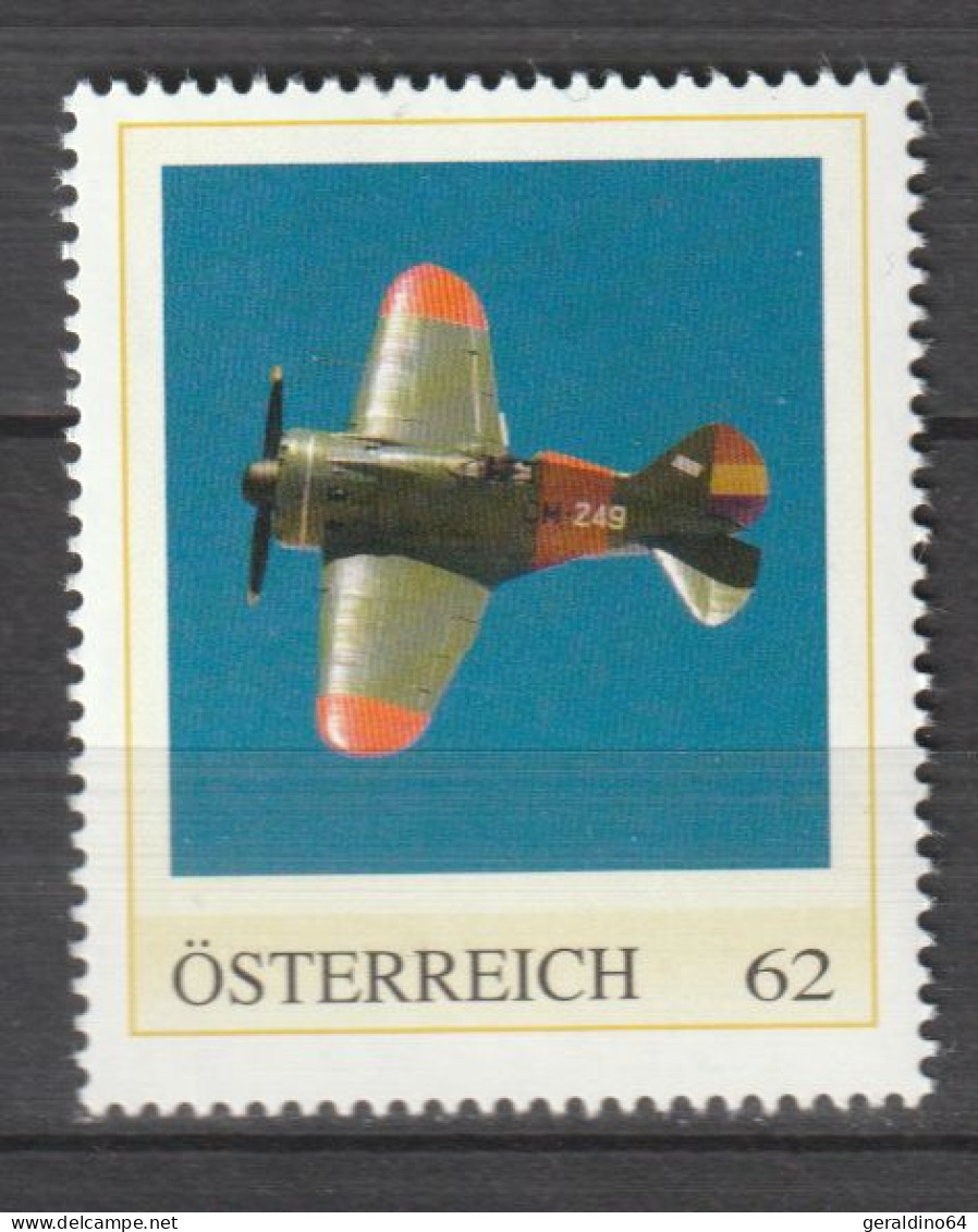 Österreich Personalisierte BM Kampfflugzeuge Polikarpov I-16 Mosca ** Postfrisch - Timbres Personnalisés