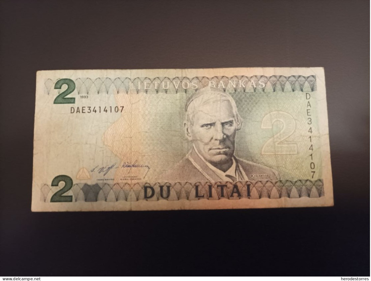 Billete Lituania 2 Litas, Año 1993 - Litouwen