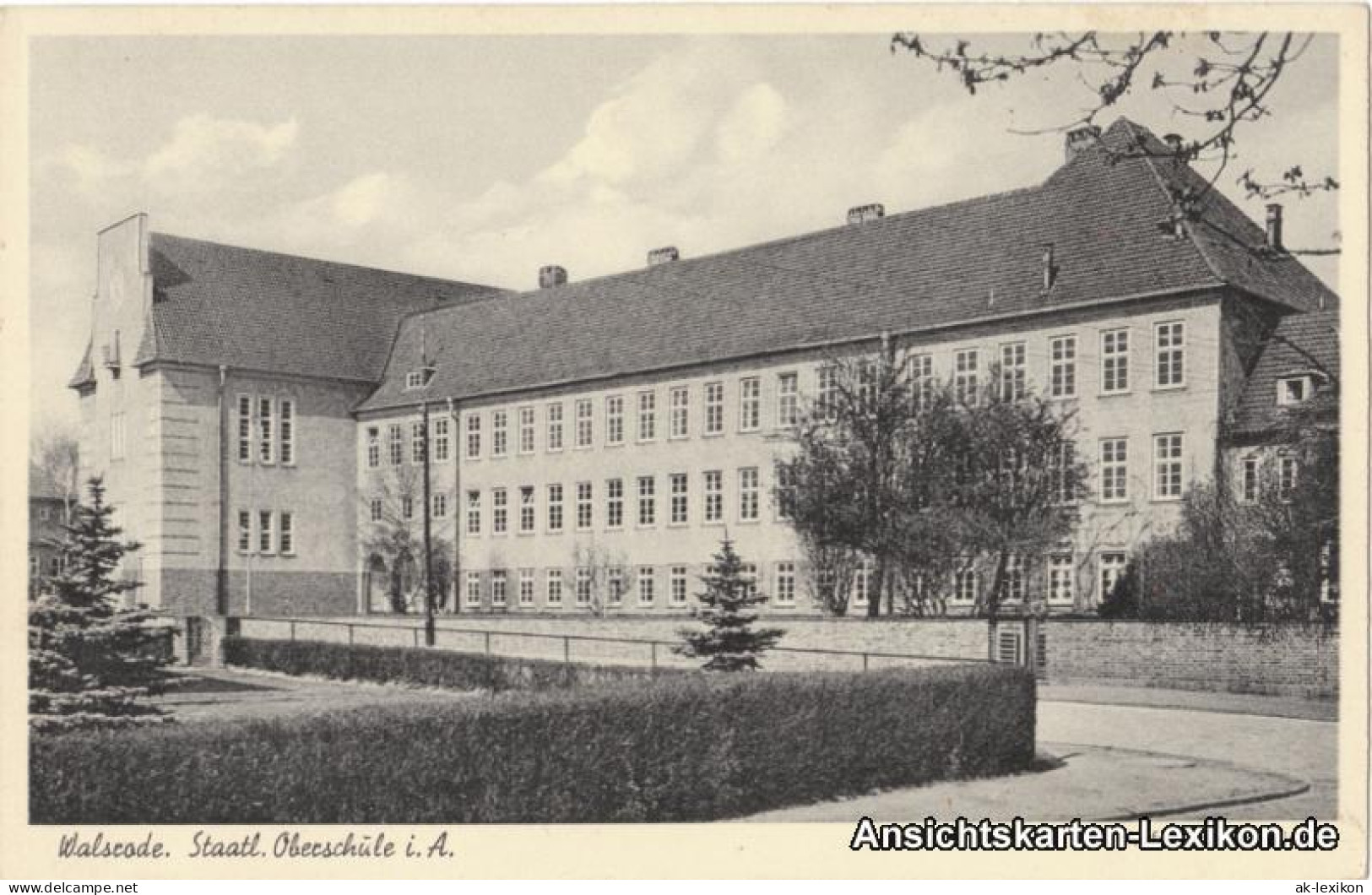 Ansichtskarte Walsrode Staatl. Oberschule 1940 - Walsrode