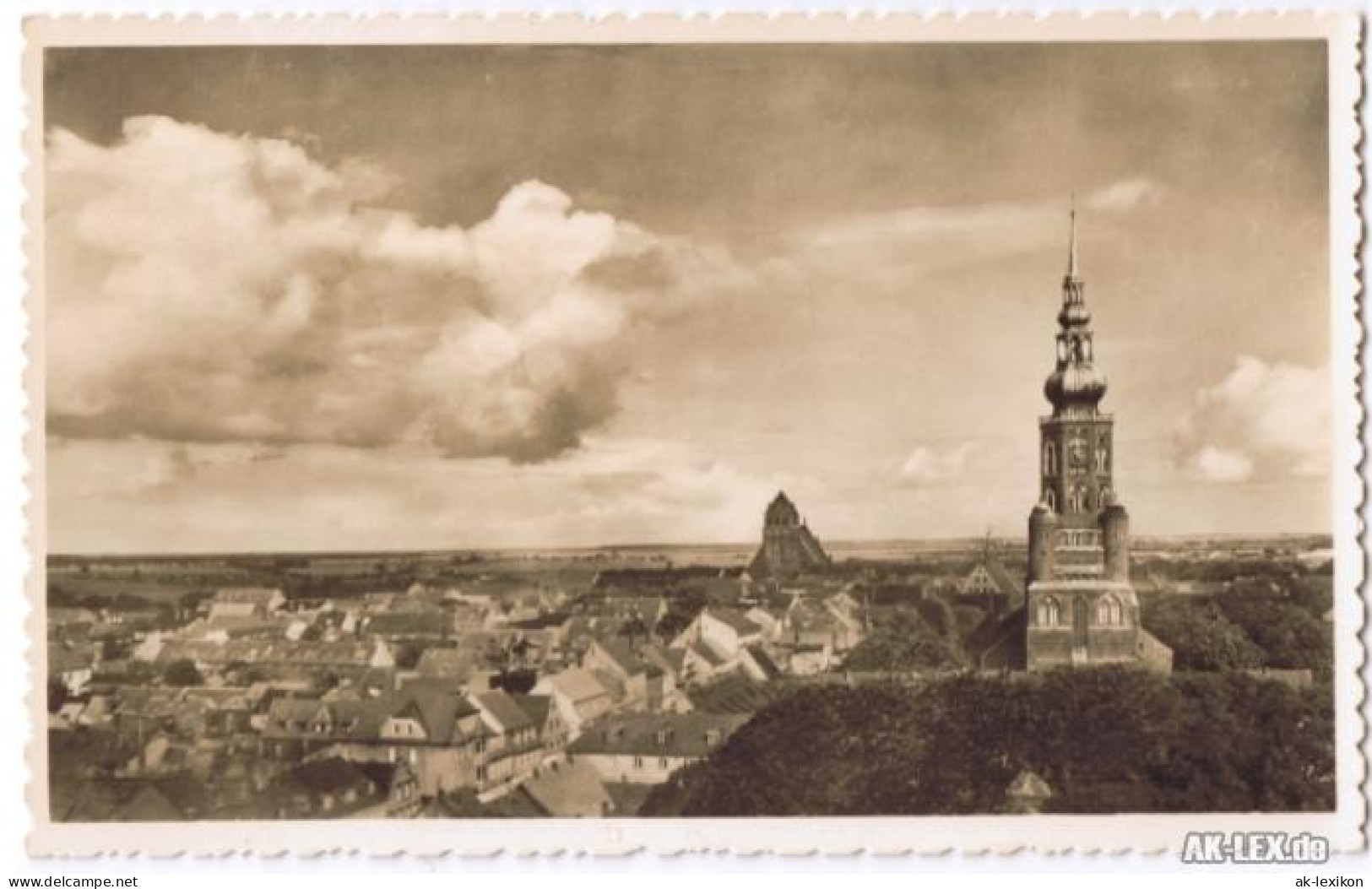 Ansichtskarte Greifswald Panorama Mit Kirche - Foto Ansichtskarte 1940  - Greifswald