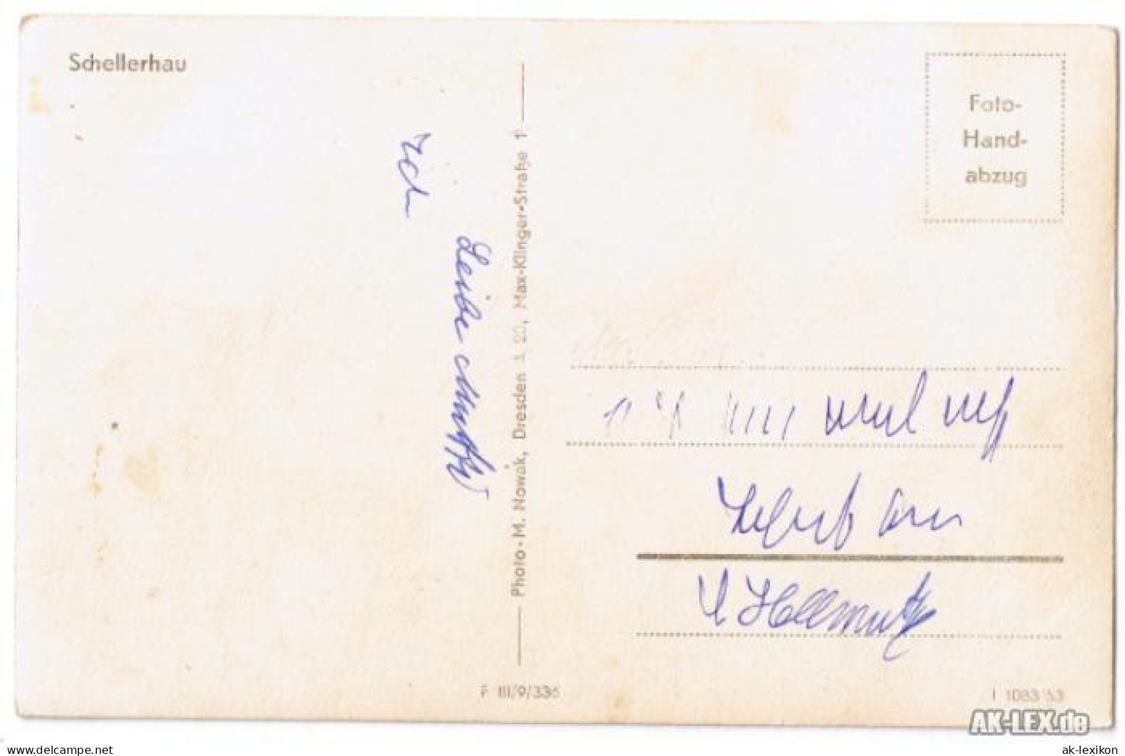 Schellerhau-Altenberg (Erzgebirge) Kahleberg Waldreiche Höhensommerfrische 1953 - Schellerhau