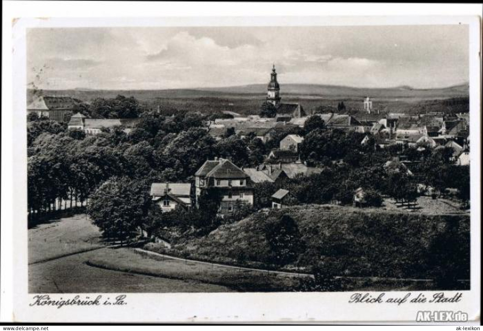 Ansichtskarte Königsbrück Kinspork Panorama Gel. 1939 1939 - Koenigsbrueck