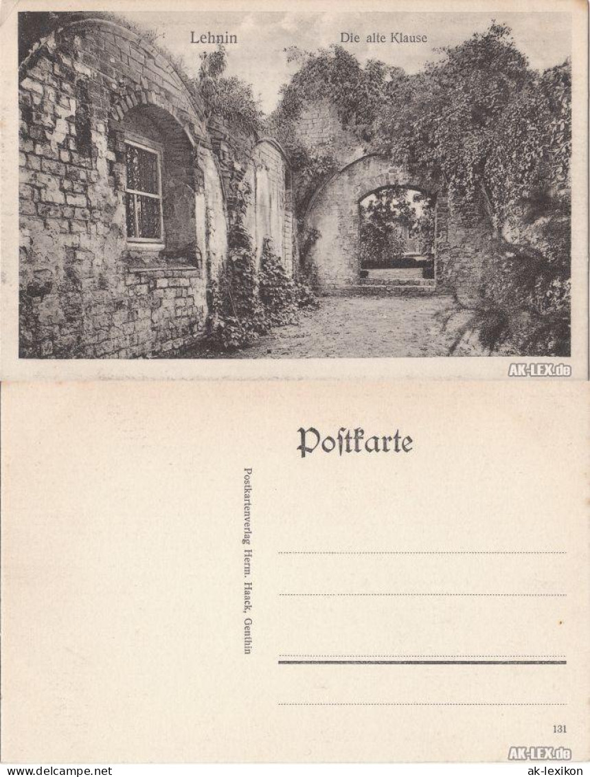 Ansichtskarte Kloster Lehnin Die Alte Klause Ca. 1918 1918 - Lehnin