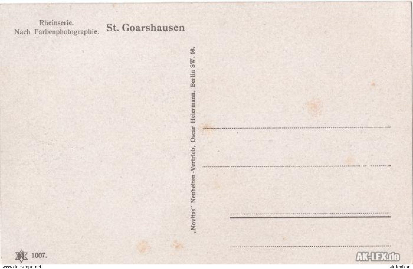 Ansichtskarte Wellmich-St. Goarshausen Panorama Mit Burg 1918 - St. Goar