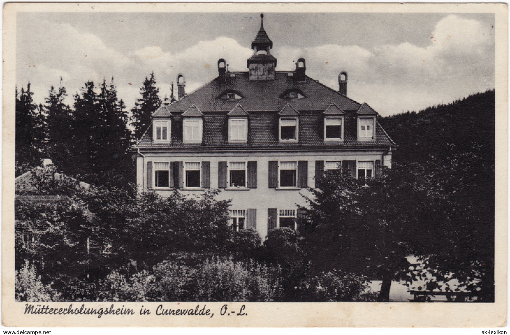 Ansichtskarte Cunewalde (Oberlausitz) Kumwałd Müttererholungsheim 1942  - Cunewalde