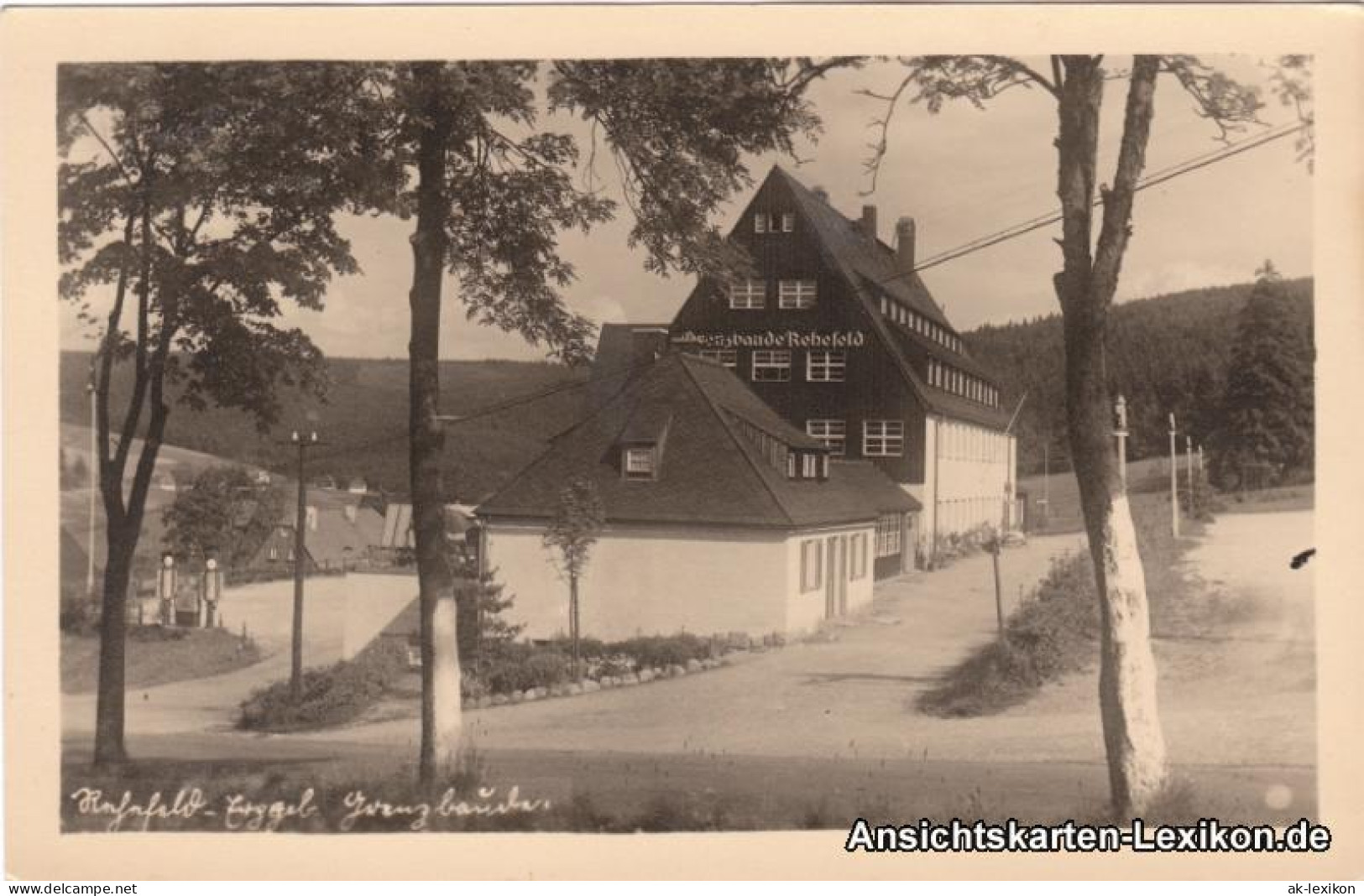 Ansichtskarte Rehefeld-Altenberg (Erzgebirge) Partie An Der Grenzbaude 1954  - Rehefeld