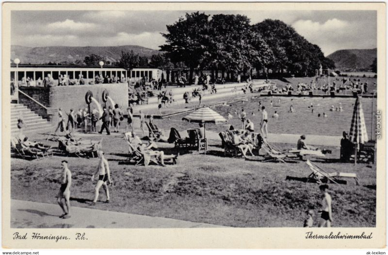 Ansichtskarte Bad Hönningen Thermalschwimmbad 1941  - Bad Hönningen