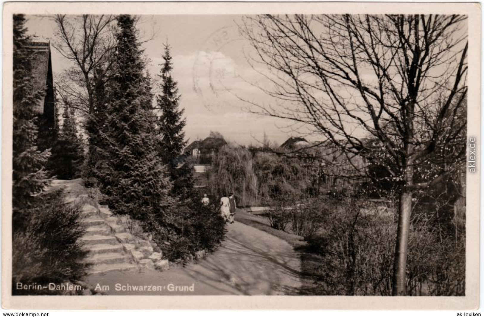 Ansichtskarte Dahlem-Berlin Am Schwarzen Grund 1940  - Dahlem