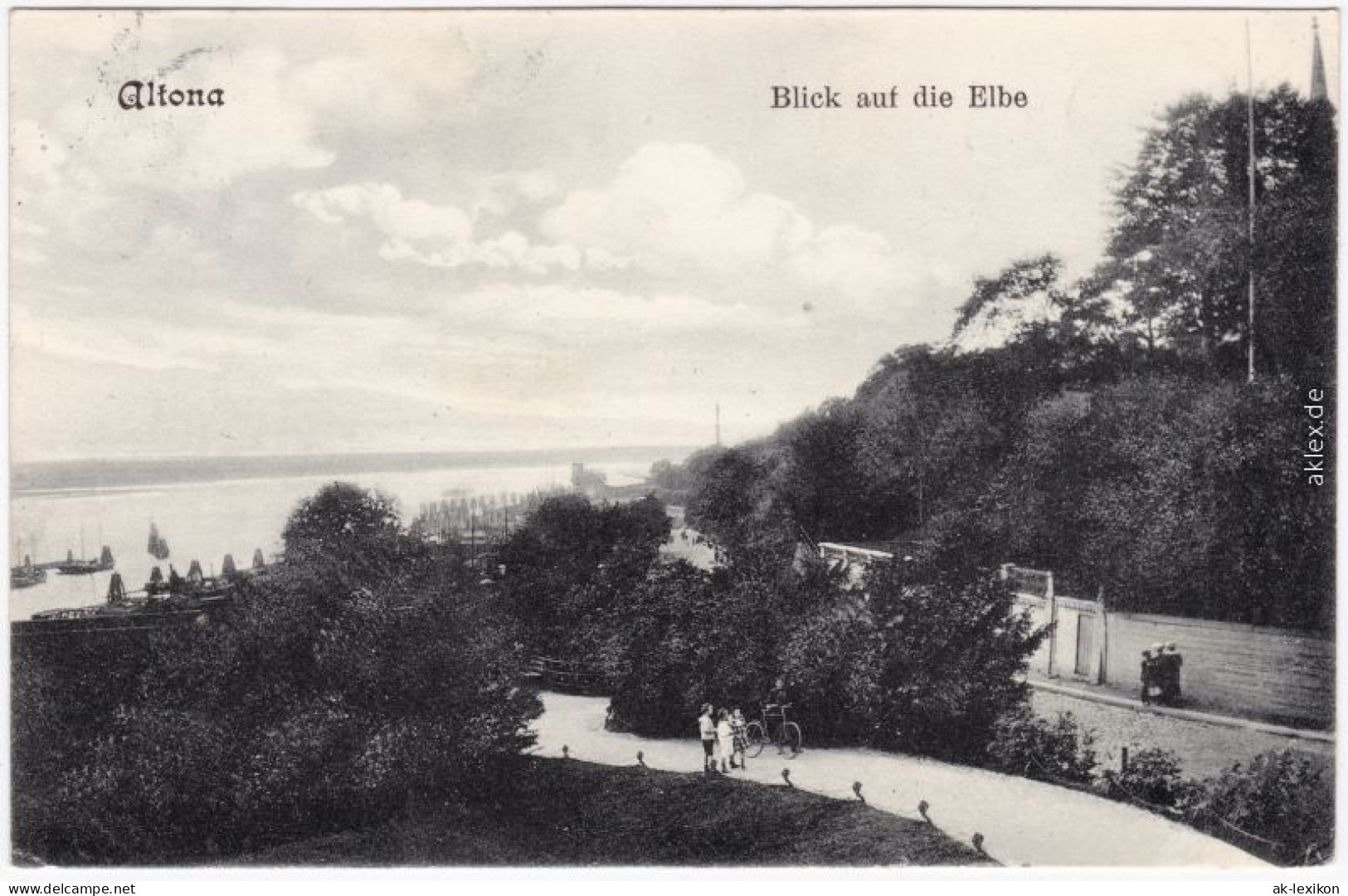 Ansichtskarte Altona-Hamburg Straßenpartie 1908  - Altona