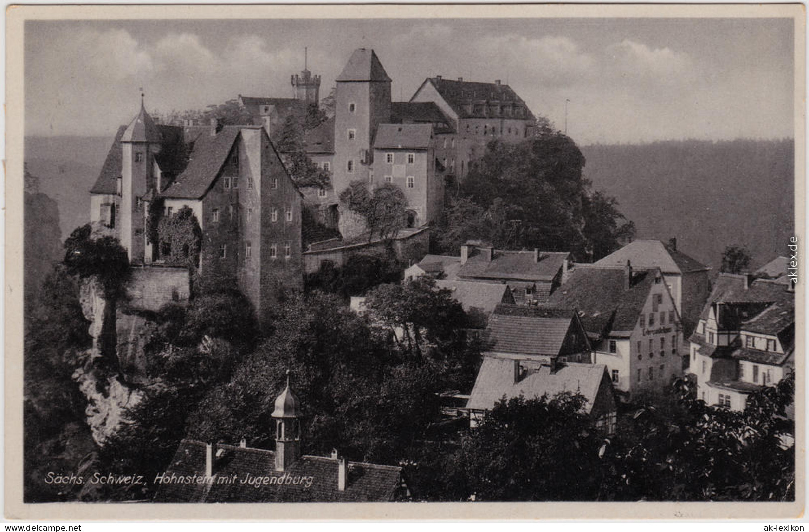 Ansichtskarte Hohnstein (Sächs. Schweiz) Stadt Und Jugendburg 1932 - Hohnstein (Sächs. Schweiz)