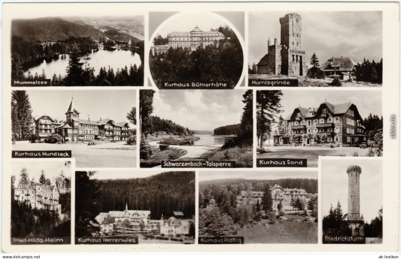 Forbach (Baden) Nördlicher Schwarzwald &#47; Badener Höhe Ansichtskarte  1949 - Forbach