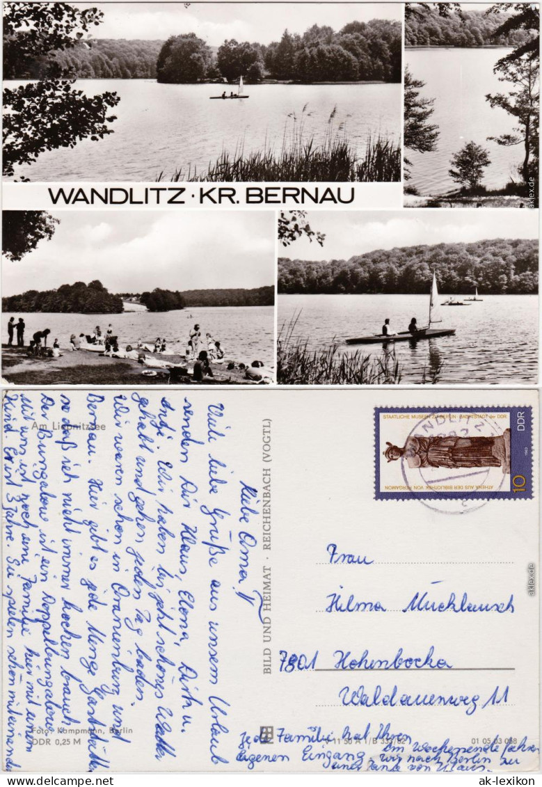 Wandlitz Am Liepnitzsee Foto Ansichtskarte B Berlin 1982 - Wandlitz