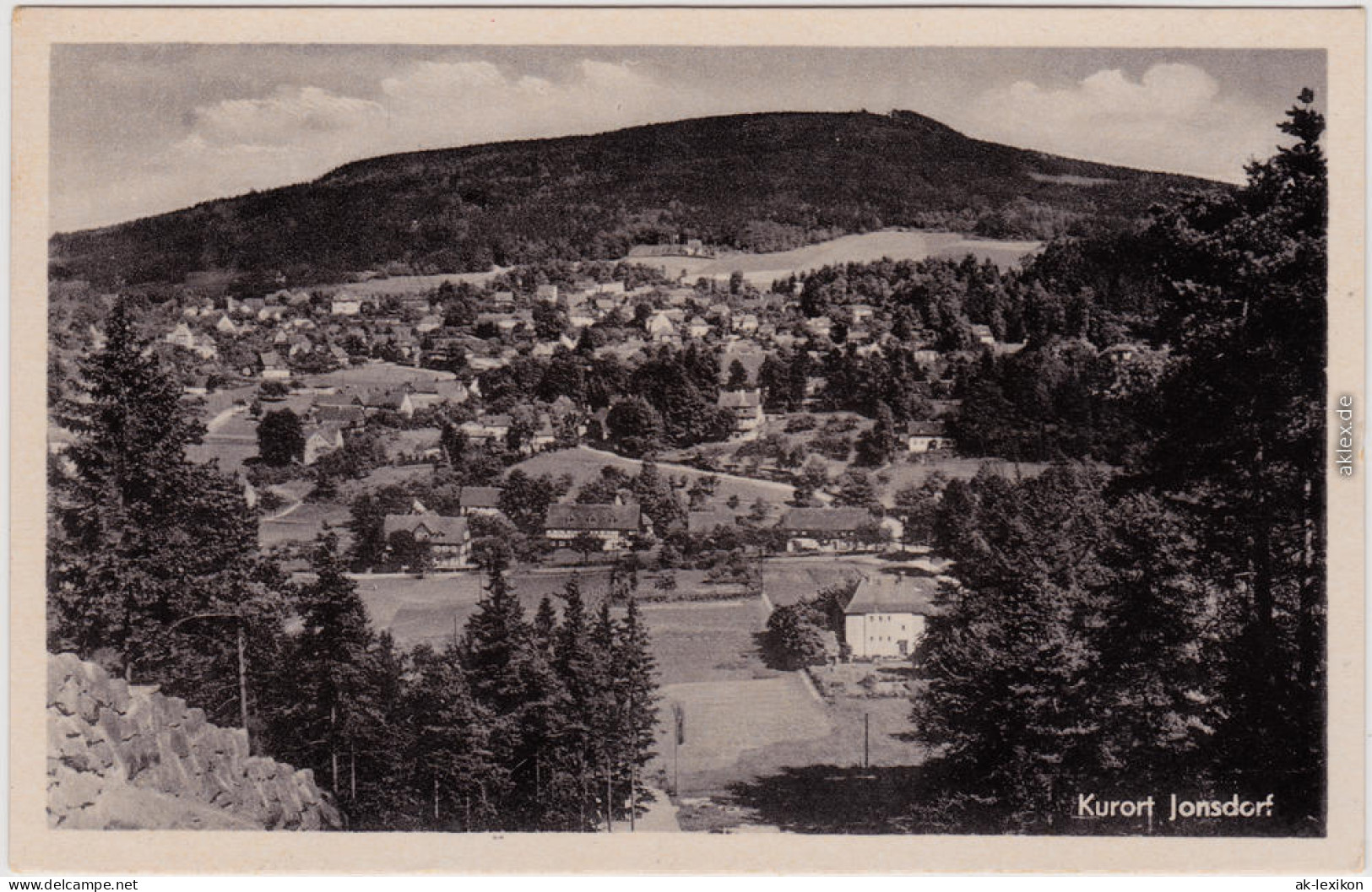 Jonsdorf Panorama Mit Jonsberg. Blick V. D. Sprungschanze 1953 - Jonsdorf