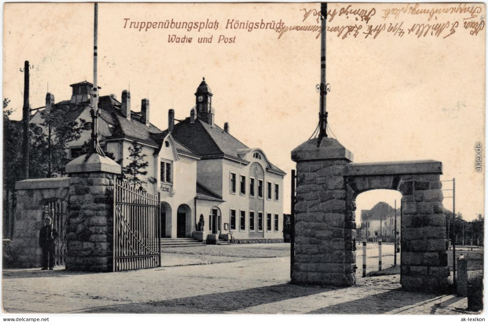 Königsbrück Kinspork Wache Und Post - Truppenübeungsplatz 1912  - Koenigsbrueck
