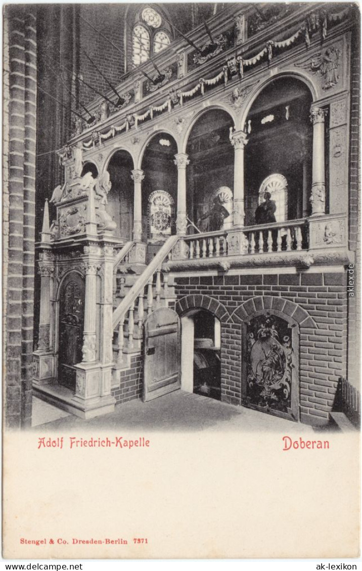 Ansichtskarte Bad Doberan Adolf Friedrich Kapelle - Innen 1912  - Bad Doberan