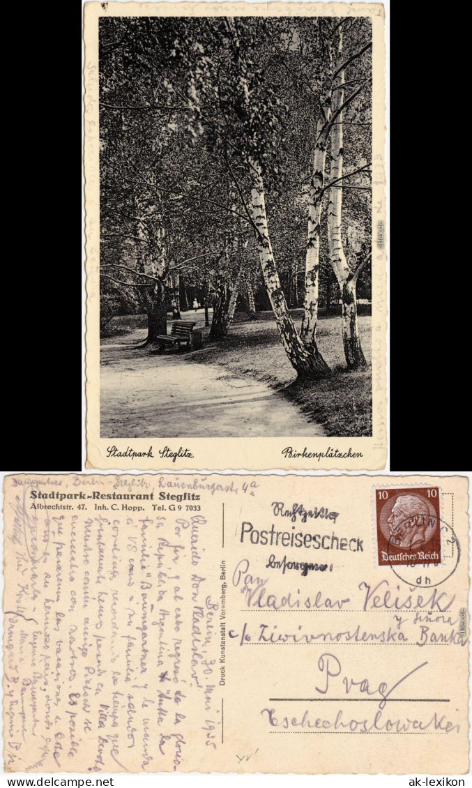 Ansichtskarte Steglitz-Berlin Stadtpark 1935  - Steglitz