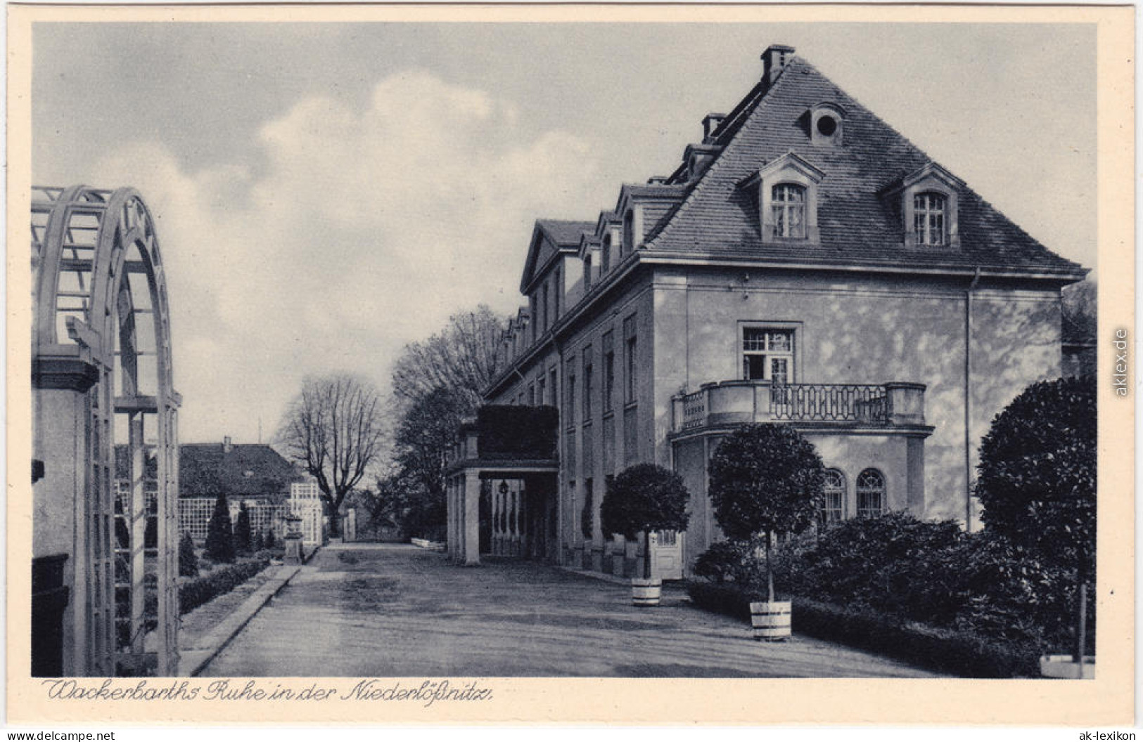 Ansichtskarte Niederlößnitz Radebeul Wackerbarts Ruhe 1928 - Radebeul