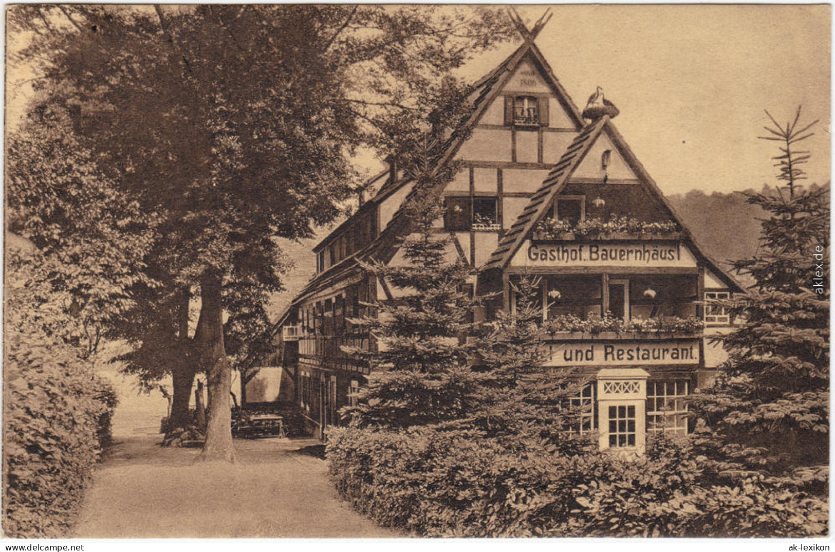 Pötzscha Wehlen Bauernhäusl Gaststätte B Bad Schandau  1926 - Wehlen