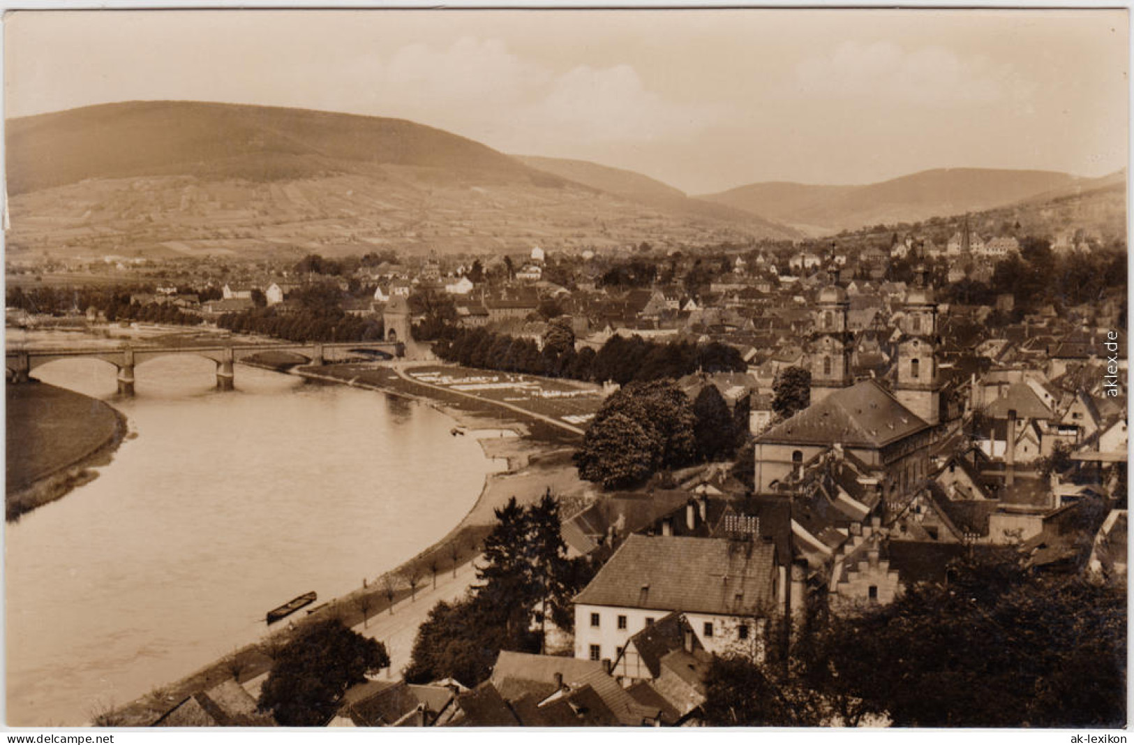 Foto Ansichtskarte Miltenberg (Main) Blick Auf Die Stadt 1928 - Miltenberg A. Main