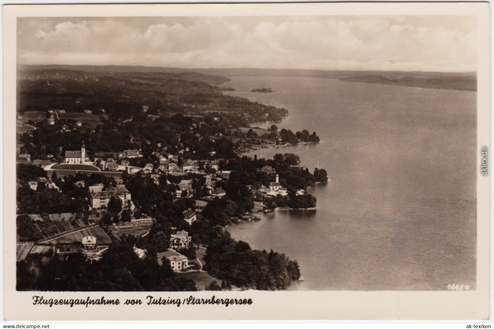 Tutzing Luftbild Foto Ansichtskarte 1939 - Tutzing
