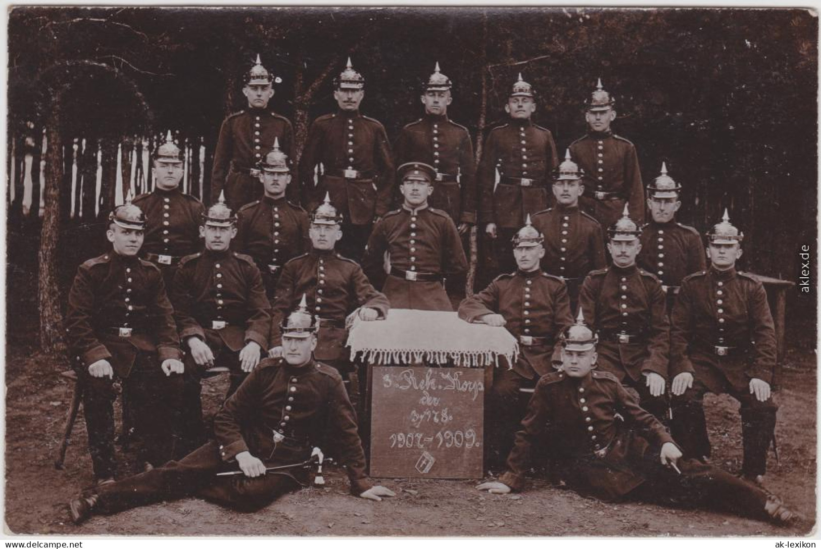 Kamenz Kamjenc Soldaten - Gruppen, Pickelhauben Privatfotokarte 1917 - Kamenz