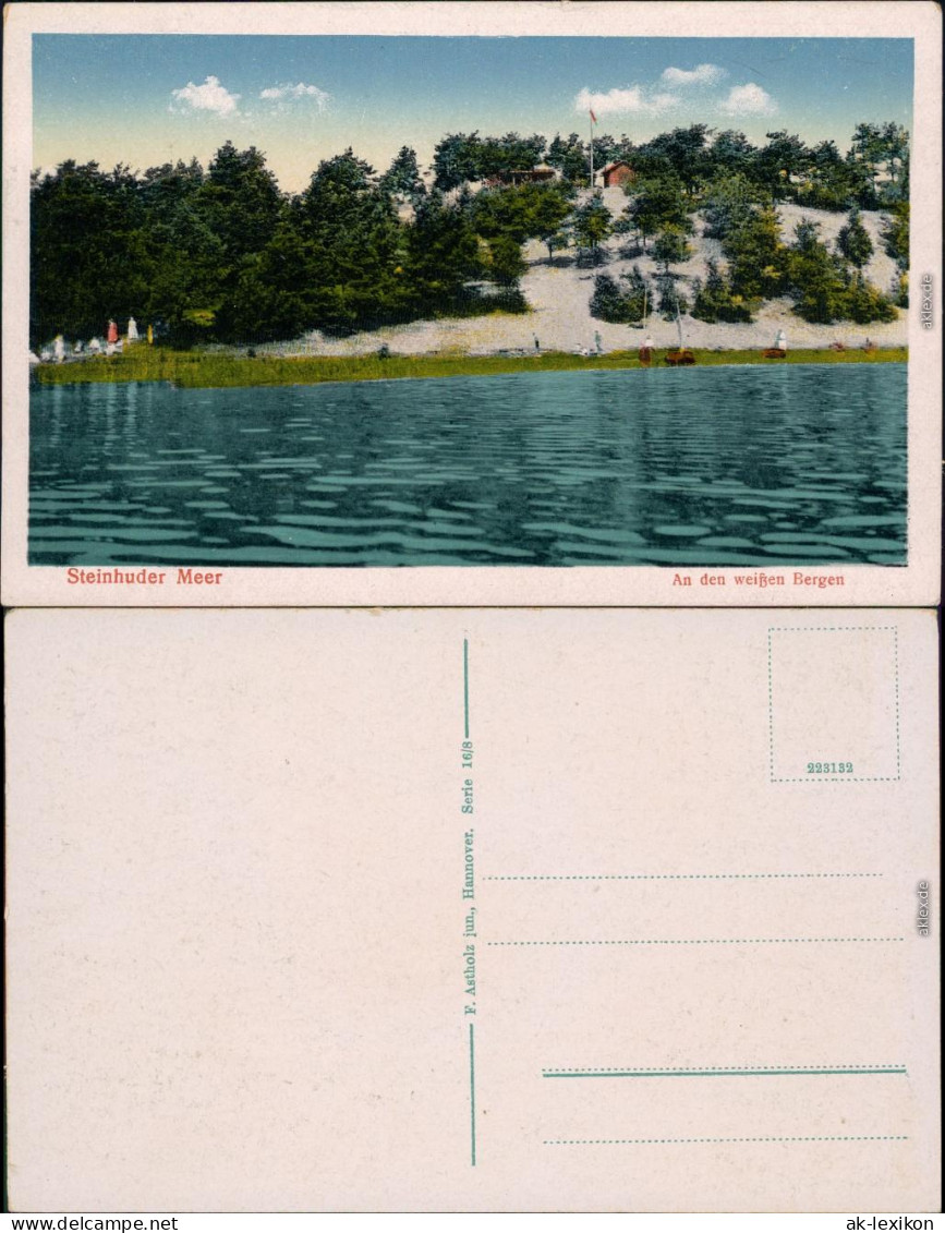Ansichtskarte Wunstorf Steinhuder Meer: An Den Weißen Bergen 1914 - Wunstorf