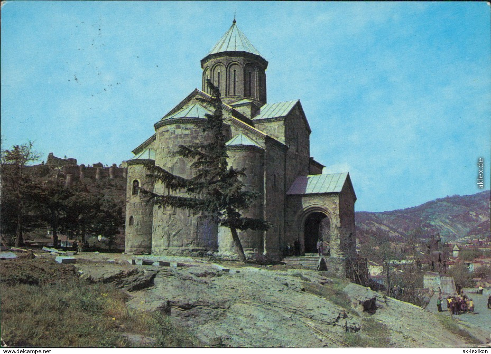 Tiflis Tbilissi (თბილისი) Тбилиси - Памятник архитектуры века. Метехский  1983 - Géorgie