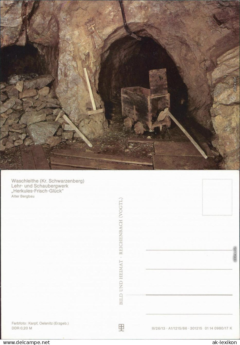 Waschleithe-Grünhain-Beierfeld  "Herkules-Frisch-Glück": Alter Bergbau 1986 - Gruenhain