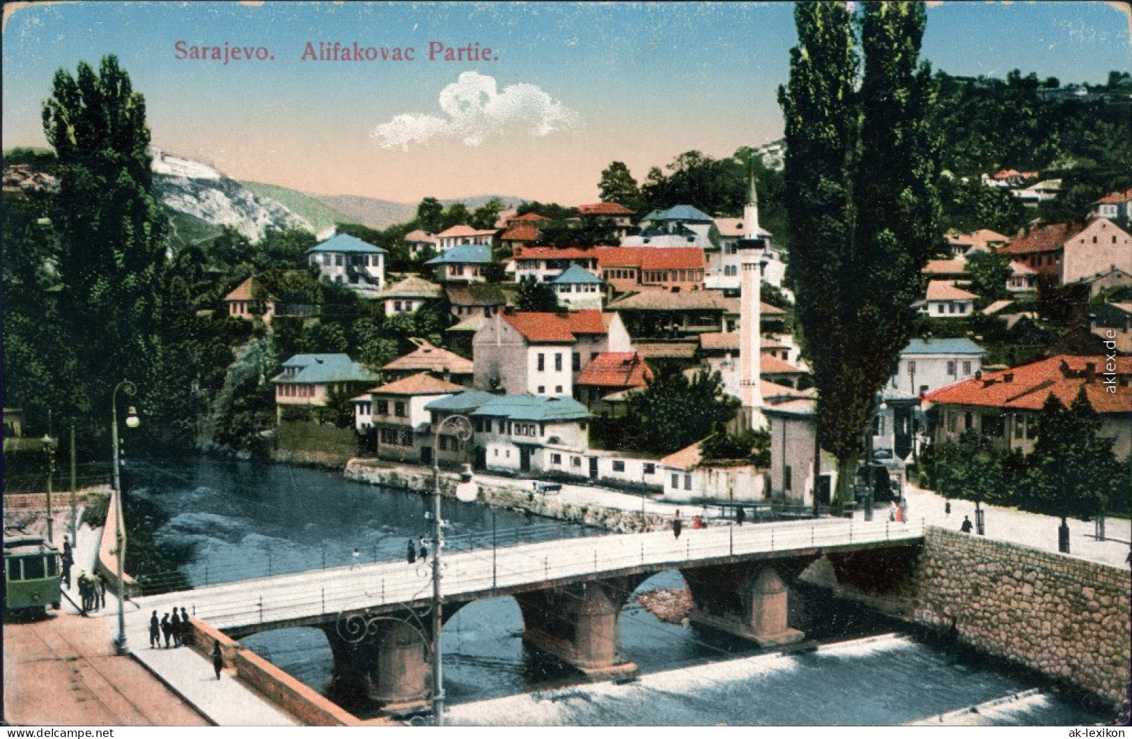 Alifakovac Blick über Die Stadt Sarajevo Canton  1916 - Bosnie-Herzegovine