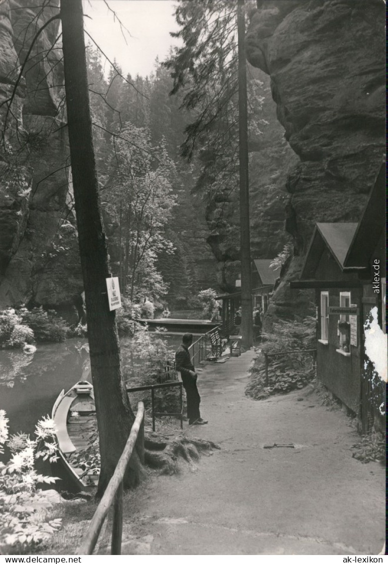 Hinterhermsdorf-Sebnitz Bootstation Obere Schleuse 1984 - Hinterhermsdorf