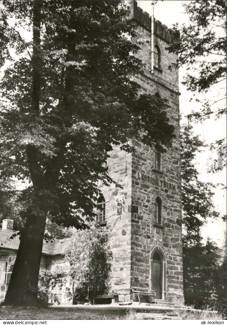 Ansichtskarte Kamenz Kamjenc Lessingturm Auf Dem Hutberg 1973 - Kamenz