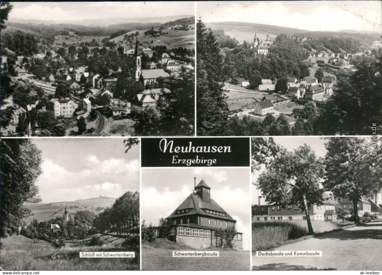 Neuhausen (Erzgebirge)   Schwartenbergbaude, Dachsbaude Und Kammbaude 1980 - Neuhausen (Erzgeb.)