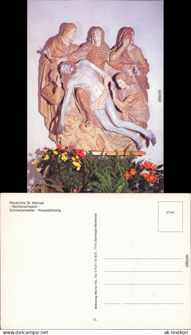 Höchenschwand Pfarrkirche St. Michael - Schmerzaltar  Kreuzablösung 1989 - Höchenschwand