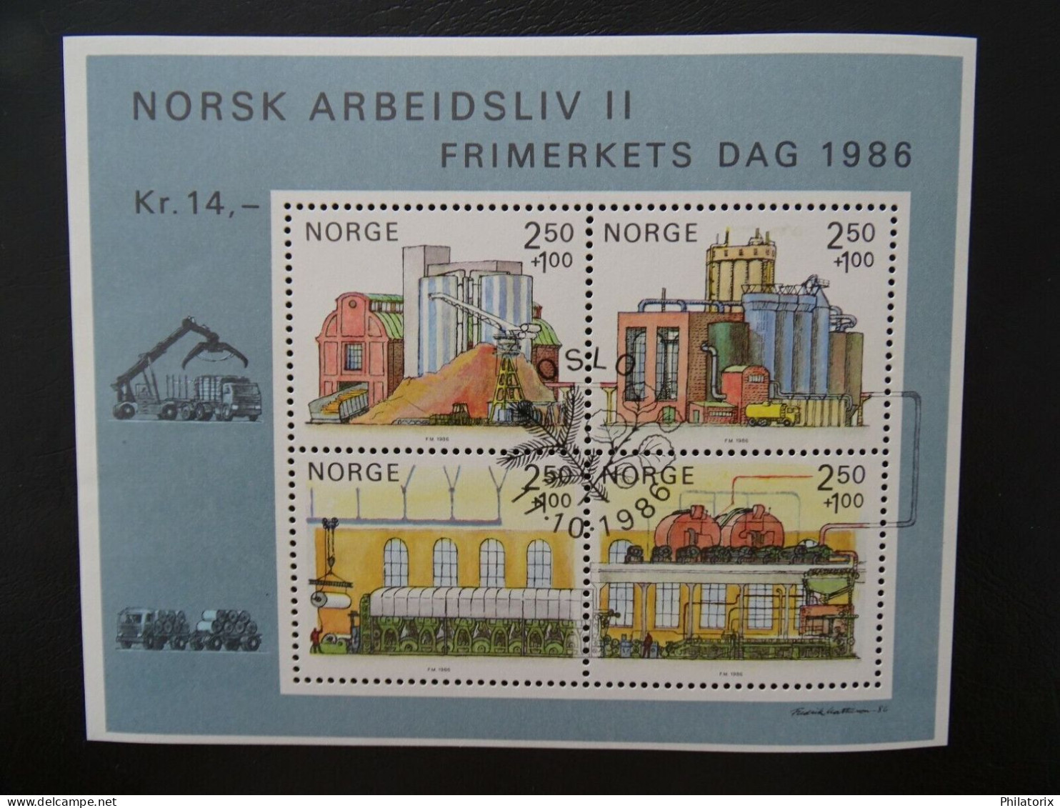 Norwegen Mi Block 6 , Gestempelt FDC - Usados