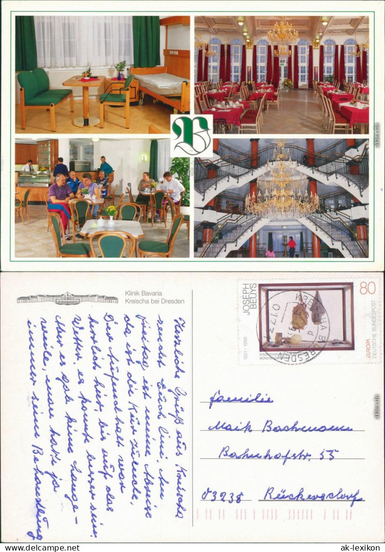Ansichtskarte Kreischa Klinik Bavaria - Innenansicht 1995 - Kreischa