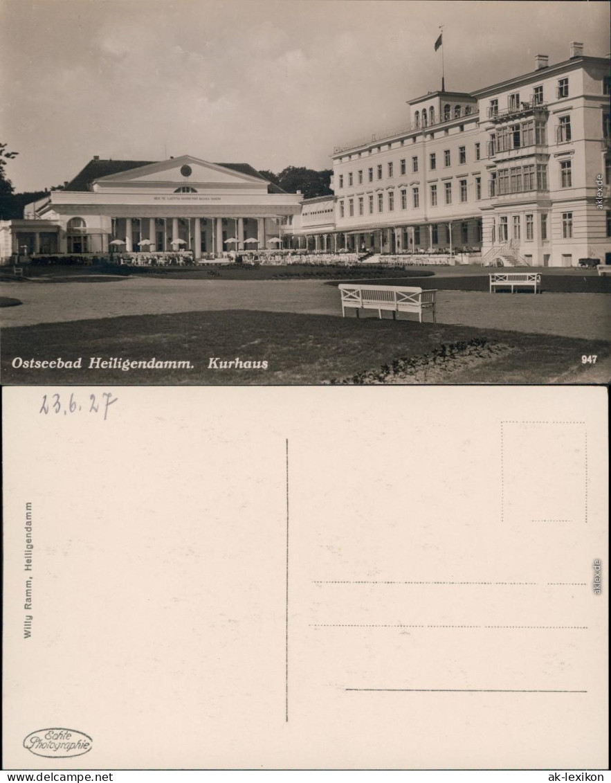 Heiligendamm-Bad Doberan Partie Am Kurhaus  Foto Ansichtskarte  1927 - Heiligendamm