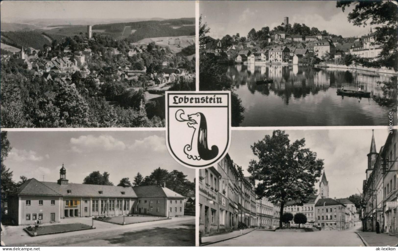 Ansichtskarte Bad Lobenstein Überblick, Ortsmotive, Blick Zur Kirche 1958 - Lobenstein