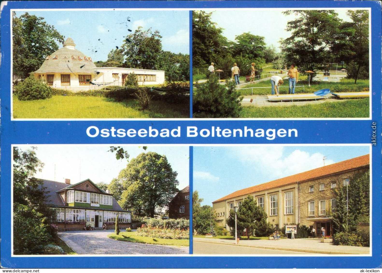 Boltenhagen HO-Gaststätte Minigolfanlage, FDGB-Erholungsheim G1988 - Boltenhagen