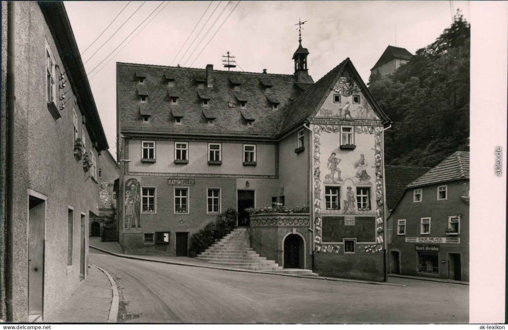 Ansichtskarte Ziegenrück/Saale Rathaus 1963 - Ziegenrück