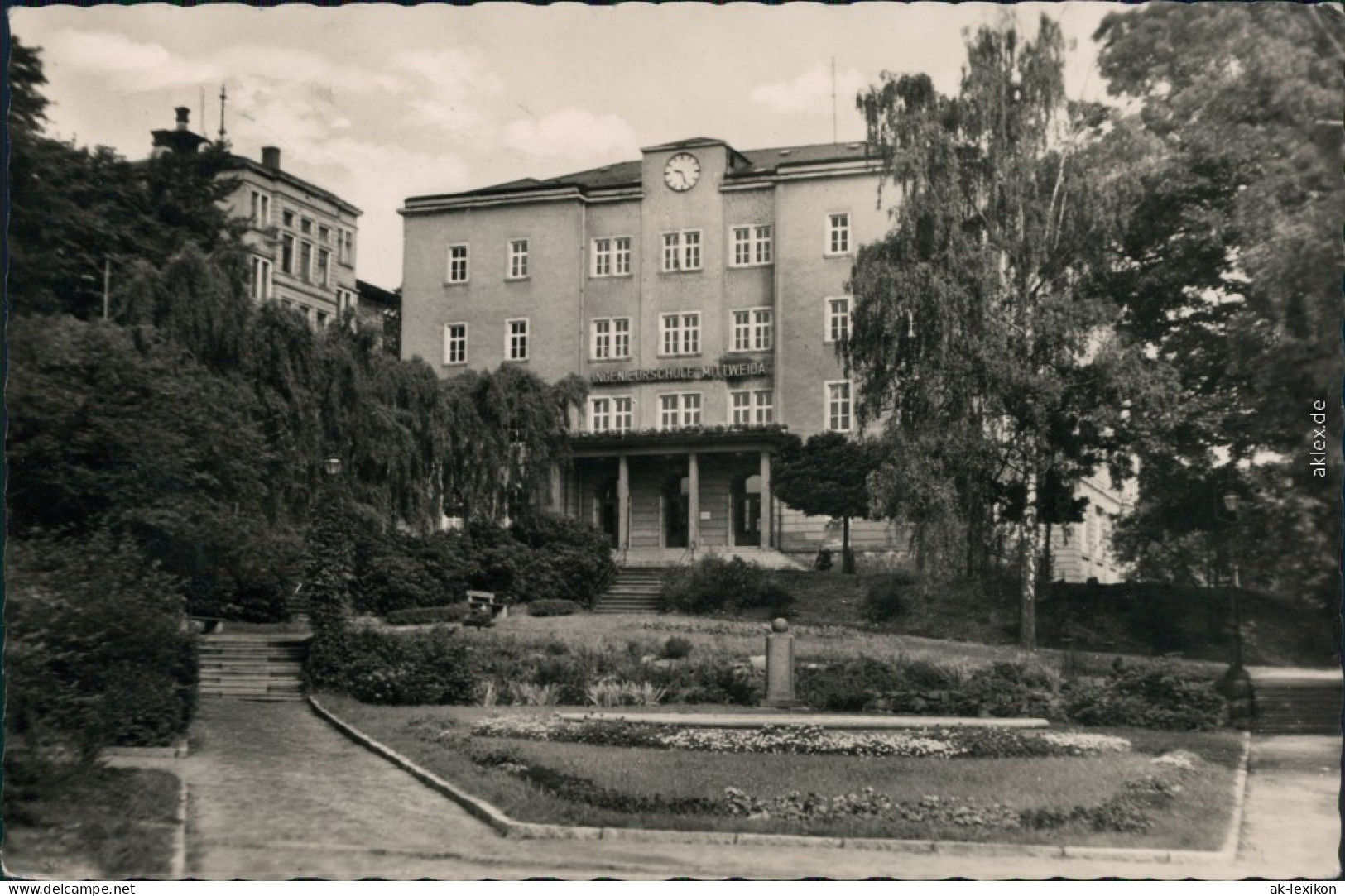 Ansichtskarte Mittweida Ingenieurschule 1958 - Mittweida