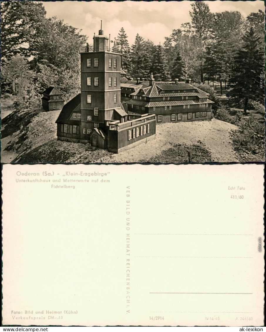 Oederan Miniaturpark Klein-Erzgebirge  Wetterwarte Fichtelberg 1960 - Oederan