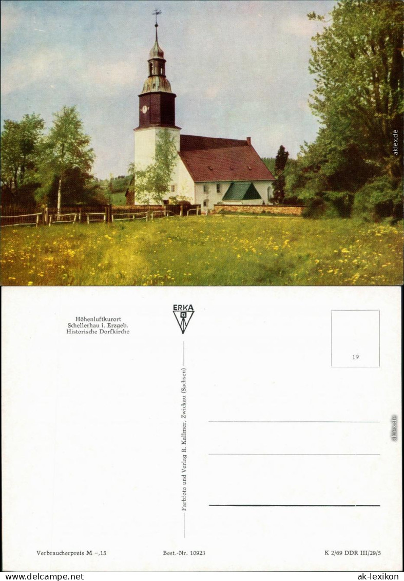 Ansichtskarte Schellerhau-Altenberg (Erzgebirge) Kirche 1969 - Schellerhau