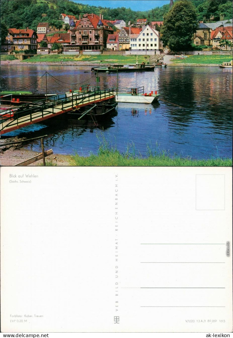Ansichtskarte Wehlen Bootsanlegestelle 1969 - Wehlen