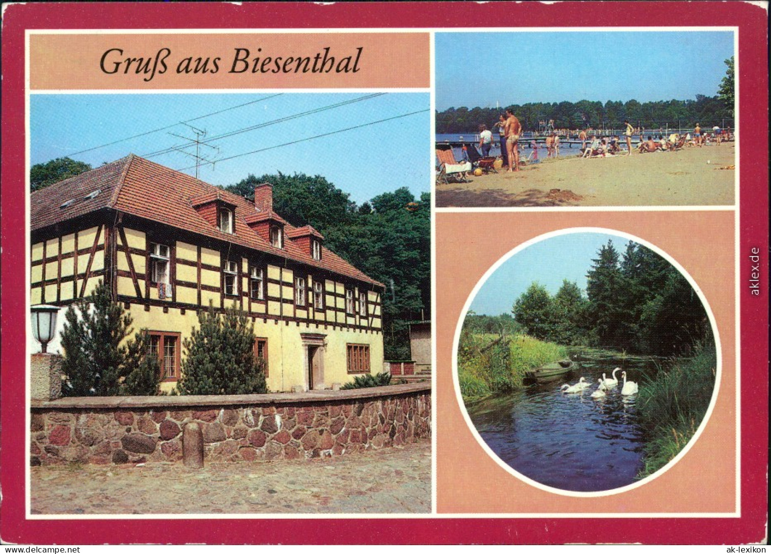 Biesenthal Jugendherberge Hellmühle, Strandbad Am  Finow G1986 - Biesenthal