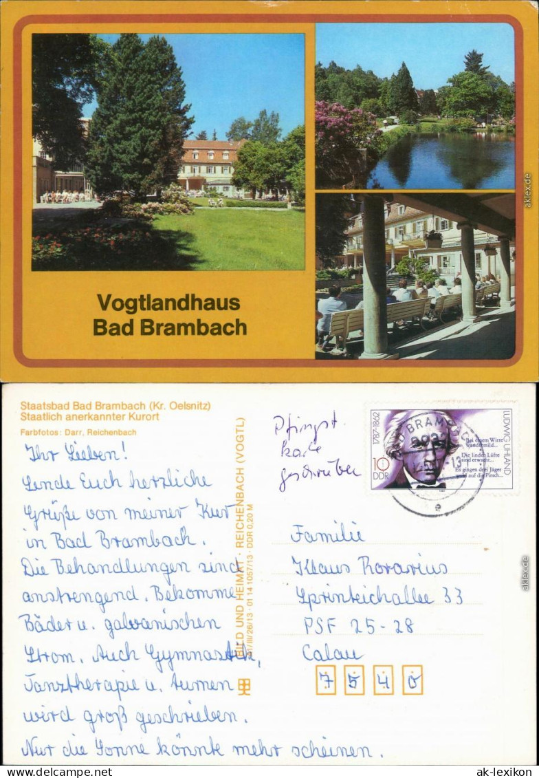 Bad Brambach Kurhotel "Vogtlandhaus" G1987 - Bad Brambach