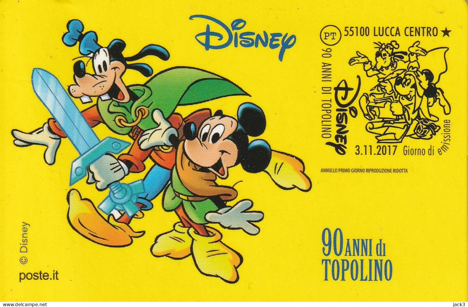 FRANCOBOLLO - SERIE TEMATICA - 90 ANNI DI TOPOLINO - 2021-...: Poststempel