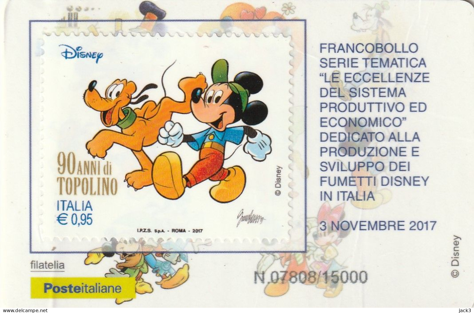 FRANCOBOLLO - SERIE TEMATICA - 90 ANNI DI TOPOLINO - 2021-...: Poststempel